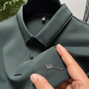 2023 Summer Men's Polo Shirt - Slim Fit Ice Silk Tee
