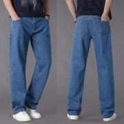 Men's Casual Loose Fit Straight Jeans