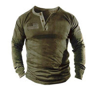 3D Printed Large Henley Suit Long Sleeve Top