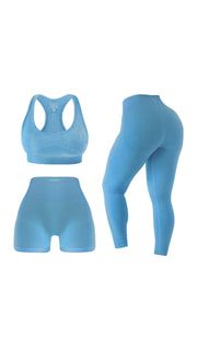 SereneFit 3 Piece Workout Sets For Women