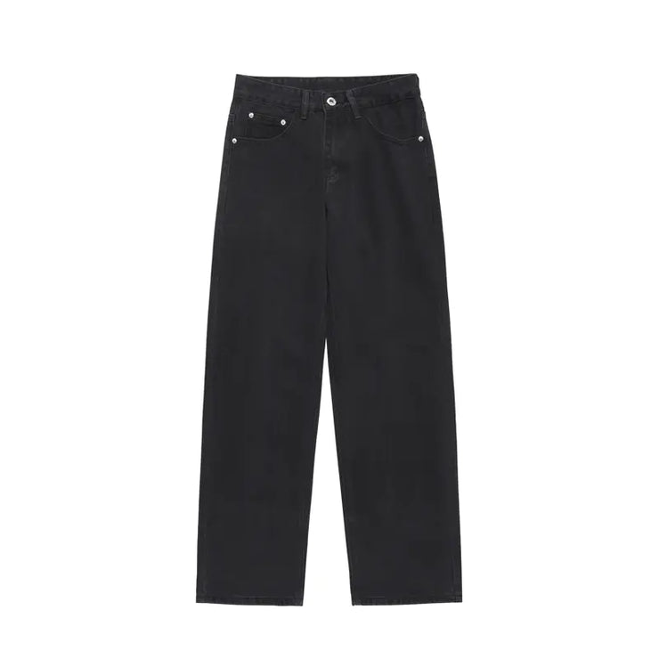 American Street Retro Washed Grey Jeans