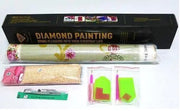 Castle Diamond Painting with Cross Stitch and Dot Art