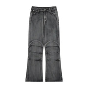 Men's Retro Washed Distressed Skinny Jeans