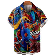 Men's Casual Polyester Spandex Shirt for Any Scene
