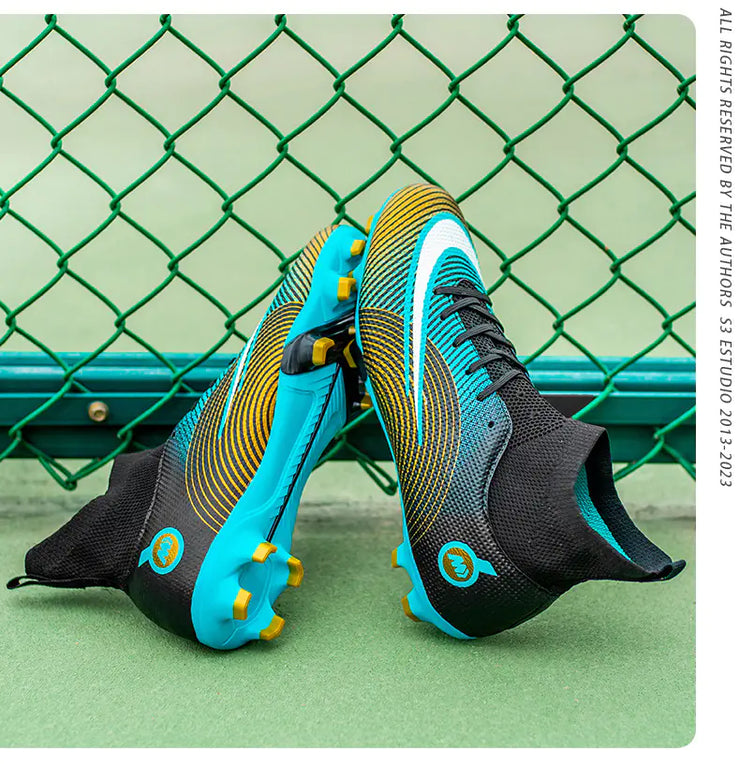 High-Top Soccer Cleats for Kids - Training Shoes