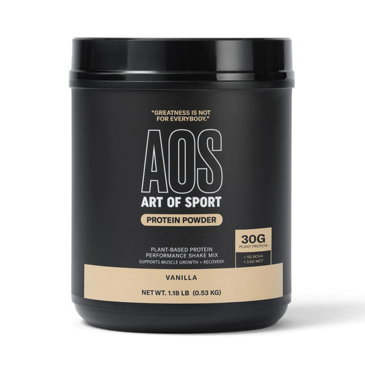 Art of Sport 30g Protein Powder Vanilla Protein for Athletes Dairy & Gluten Free 0g Sugar 5g BCAA 3.5g MCT 1.18lb tub