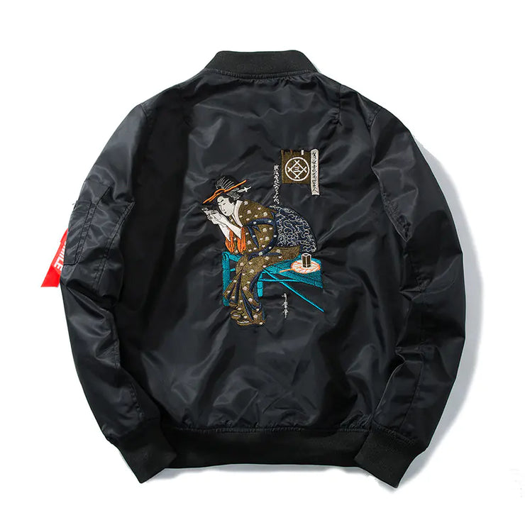 Embroidered Air Force Pilot Jacket