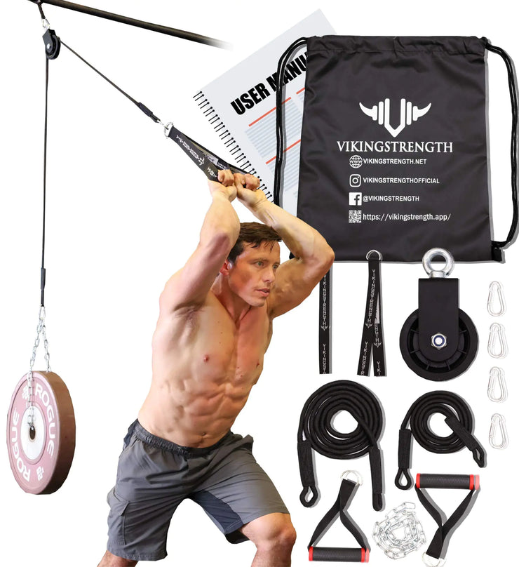 Vikingstrength Pulley System Cable Pulley Gym Equipment Machine