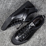 Men's Casual Leather Loafers - Korean Style Footwear