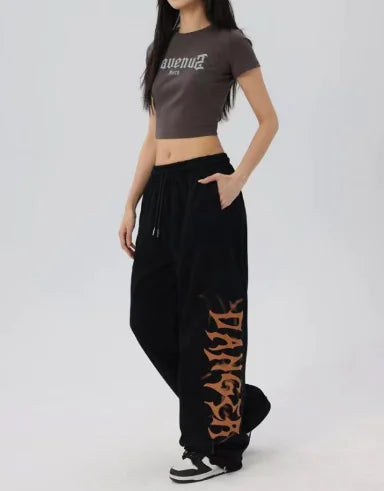 Embroidered Letter Design Women&