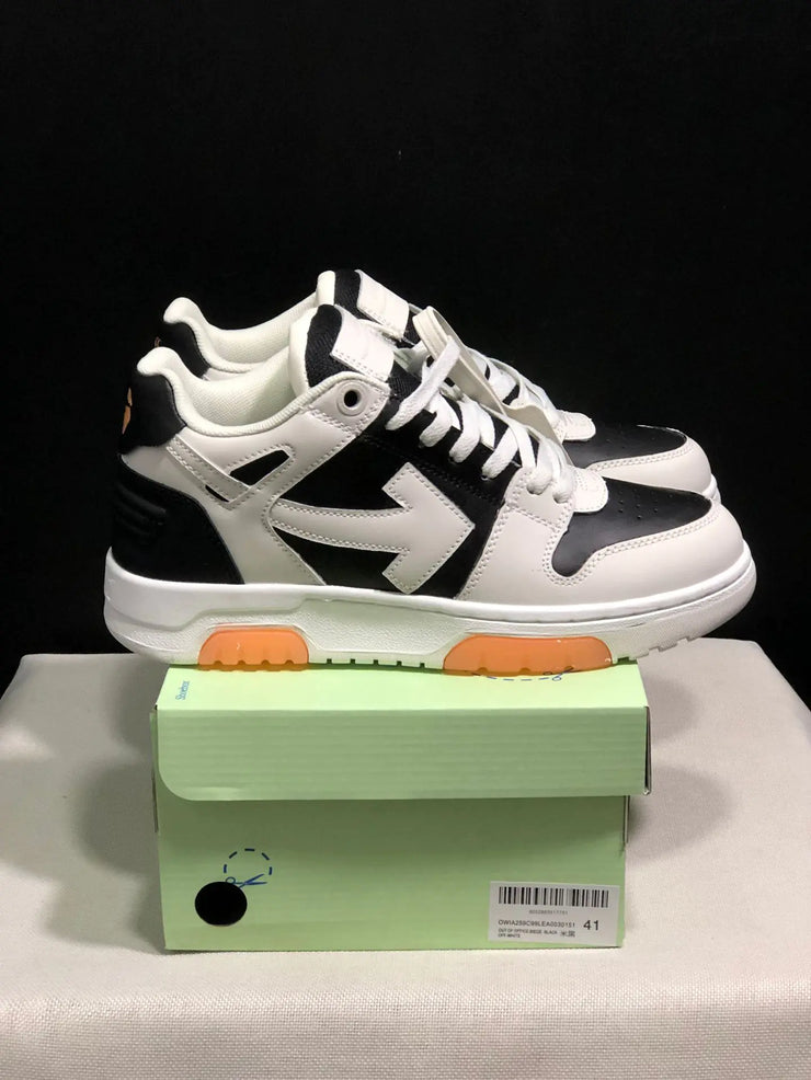 OFF-WHITE Leather Arrow Low-Top Sneakers for All