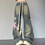 Retro Straight Loose Slimming Jeans for Women