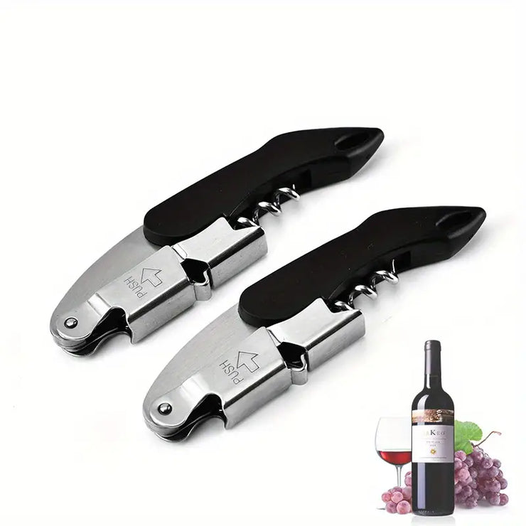 Portable Multi-Functional Corkscrew Bottle Opener