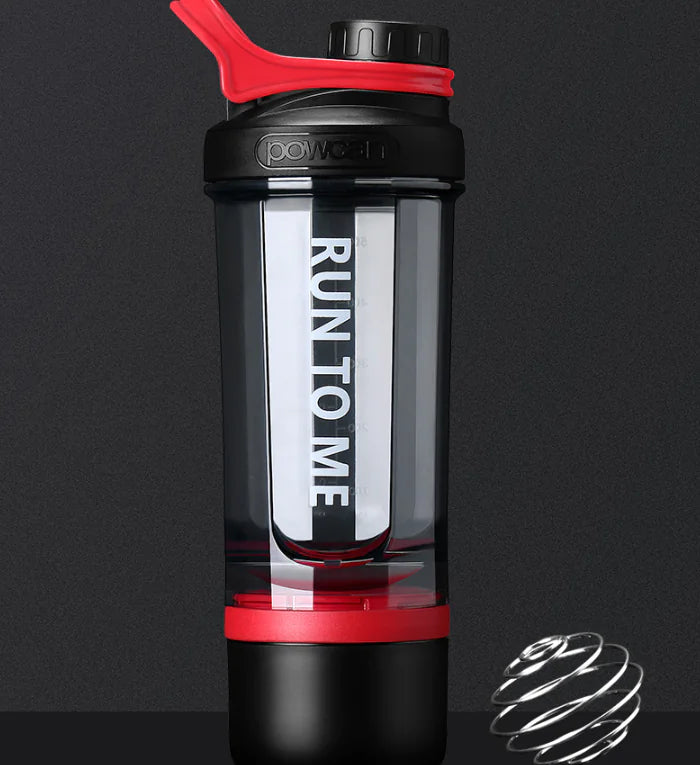 Shaker Cup for Fitness with Mixing Ball - Portable Bottle