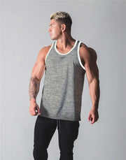Men's Casual Cotton Gym Vest for Breathable Exercise