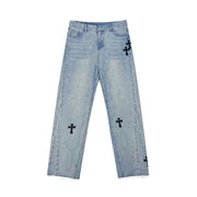 Men's Vintage American Jeans with Wide-Leg Design
