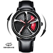 SVJ Men's Quartz Watch with 3D Hollow Design