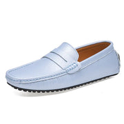 Men's Genuine Leather Loafers - Casual Driving Shoes