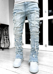 Trendy Men's Stretchy Straight Leg Denim Jeans