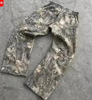 Men's 3D Printed Camouflage Leaf Pattern Pants – Casual & Bold