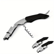 Portable Multi-Functional Corkscrew Bottle Opener