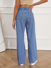 Women's Ripped High Waist Baggy Denim Jeans