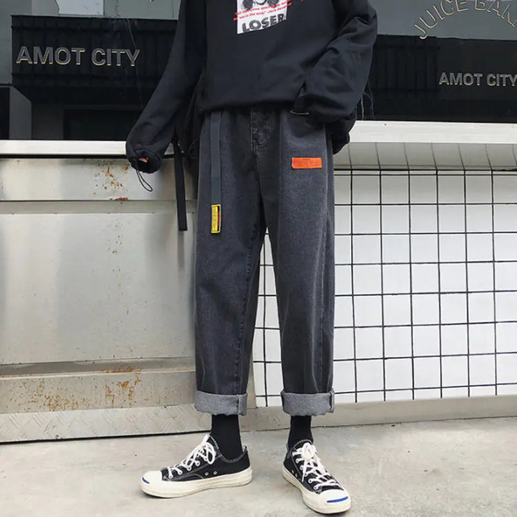 Loose Straight Wide Leg Jeans Pants