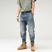 Retro Men's Casual Loose Straight-Leg Jeans