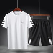 Men's Breathable Two-Piece Summer Sports Suit