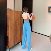 High-Waisted Casual Wide-Leg Pants for Women