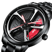 SVJ Men's Quartz Watch with 3D Hollow Design