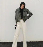 Oversized Leather Jacket