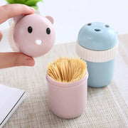 Cute Cartoon Portable Toothpick Holder Bottle