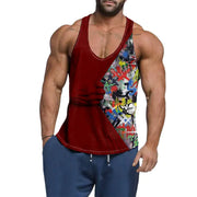 Men's Cotton Loose Breathable Gym Vest for Exercise