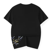 Embroidered Bamboo Men's T-Shirt for Summer 2023