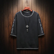 Men's Summer Half Sleeve T-Shirt with Embroidery