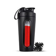 Stainless Steel Transparent Shaker Bottle for Fitness