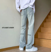 Stylish Women's Black Wide Leg Baggy Denim Pants