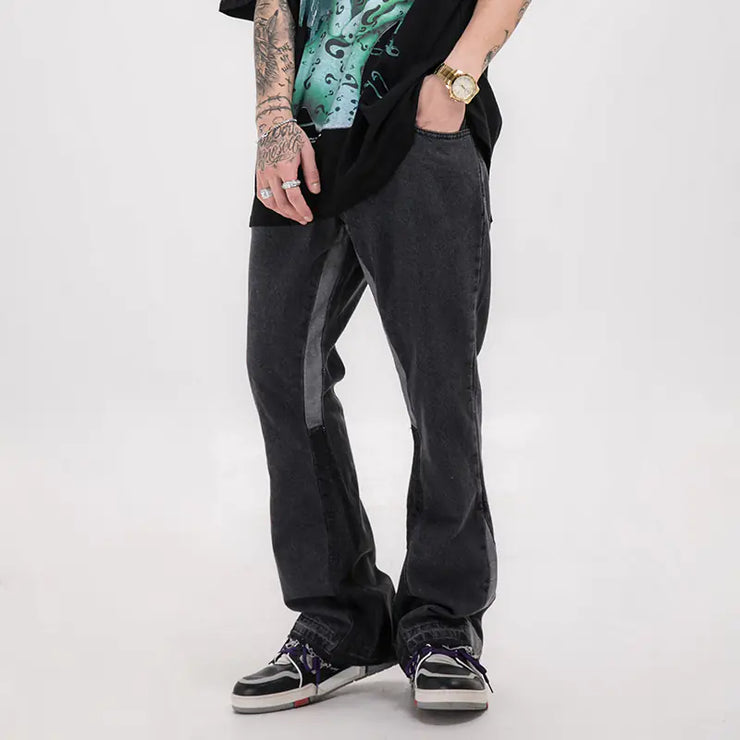 Patchwork Drop Jeans
