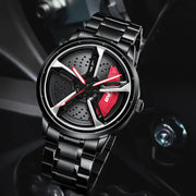 SVJ Men's Quartz Watch with 3D Hollow Design