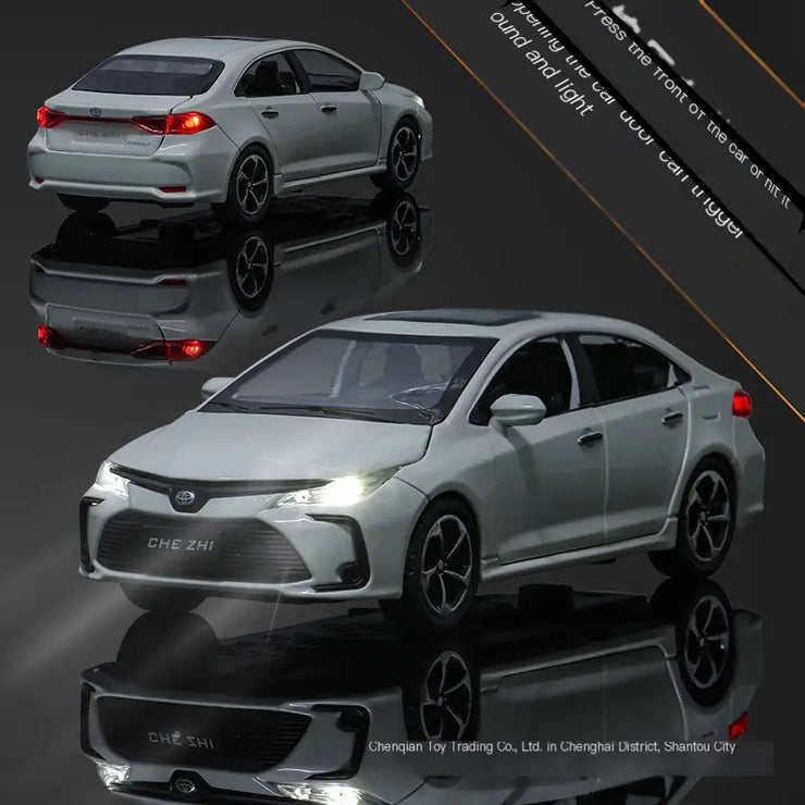 1:32 Corolla Car Model with Base - Alloy Toy Car