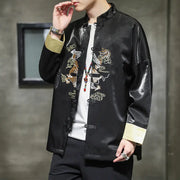 Retro Button Embroidered Hanfu Tang Suit Jacket