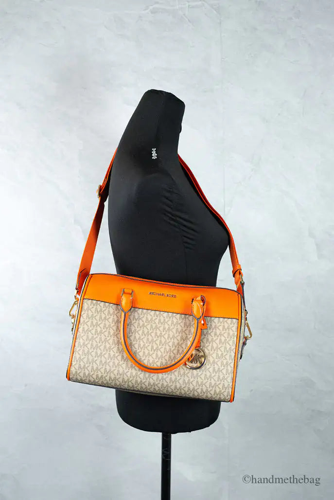 Michael Kors Travel Medium Poppy Signature PVC Duffle Bag