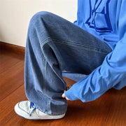 Men's Distressed Straight Leg Jeans