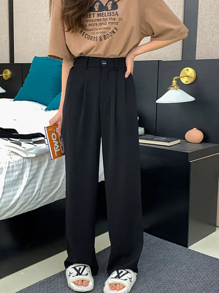 Versatile High-Waisted Wide-Leg Women&