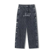 Men's Hip Hop Loose Straight Leg Wide Leg Jeans