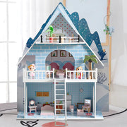 Kids Wooden Luxury Dollhouse Toy for Role Play