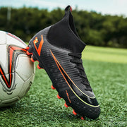Men's High-Top Soccer Cleats for Artificial Turf Training