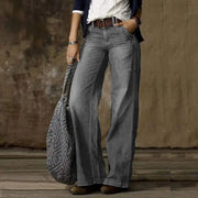Women's Retro Wide-Leg Jeans for Casual Wear