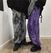 Spring Harajuku Style Tie-Dye Embroidered Pants
